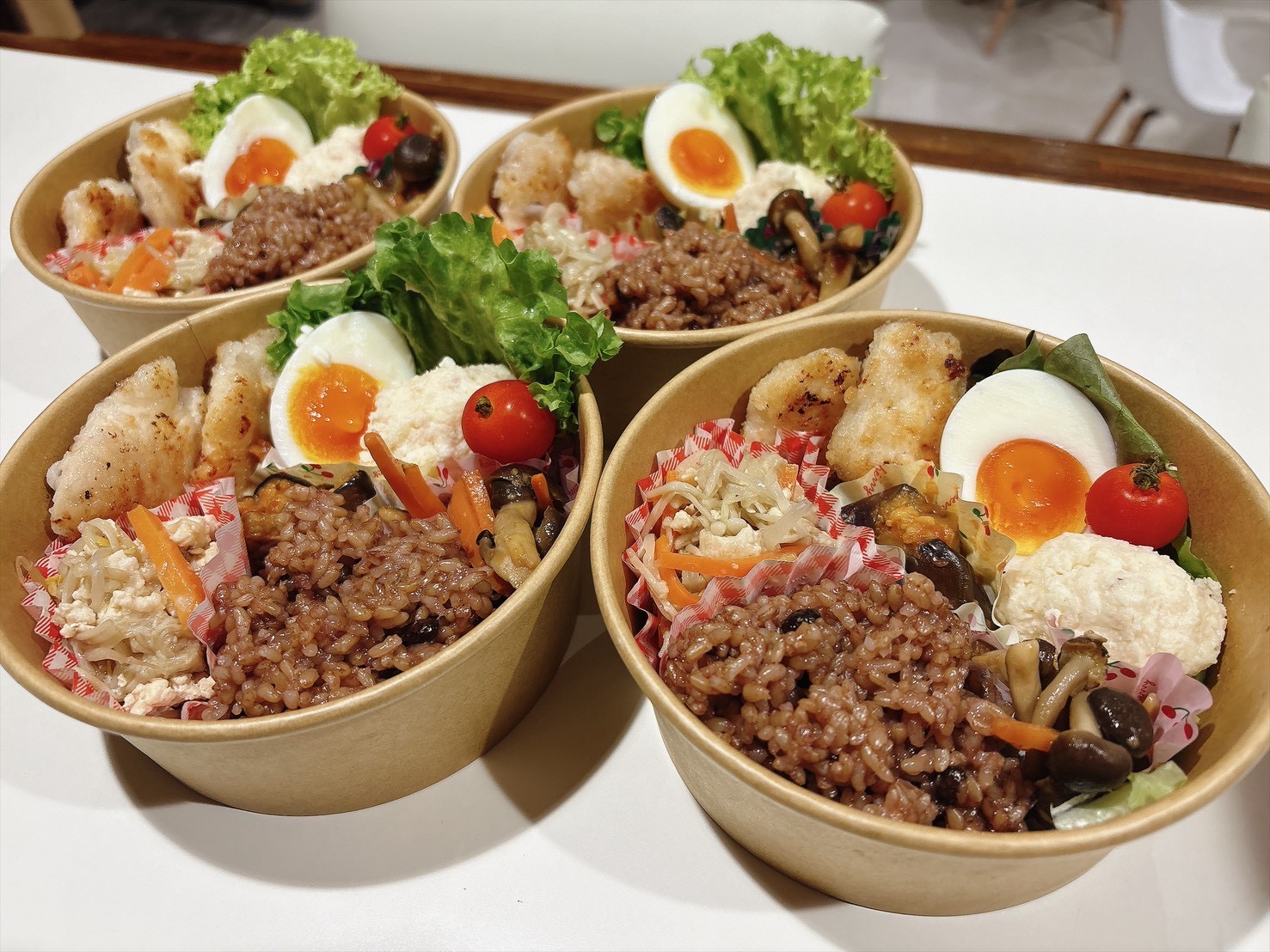 彩り豊かな酵素玄米のお弁当